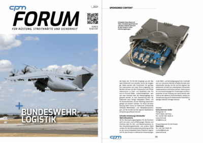 Foto cpmFORUM 01/2021 Schnelle Entwicklung für Optroniksysteme