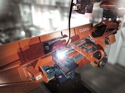 seelectorICAM weld on the welding system seelectorICAM weld an der Schweißanlage