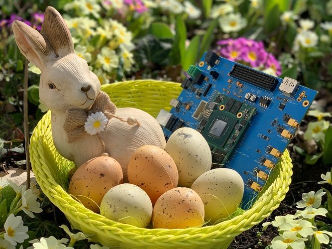 Foto hema electronic wünscht frohe Ostern