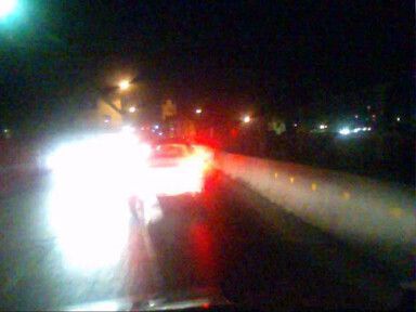Video scene with night images in strong backlight Videoszene mit Nachtbildern bei starkem Gegenlicht